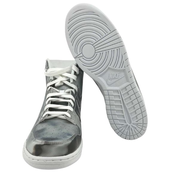 Nike | Men's Dunk HI/C Basketball Shoes | Grey & White | Size 10 - Picture 6 of 6